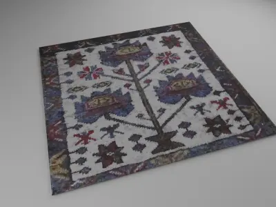 Handmade Squab Model Low-poly 3D model