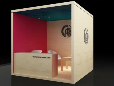 Booth Exhibition Stand a109  3D model