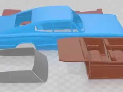 Dodge Charger 1966 Printable Car  3D print model