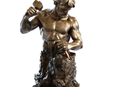 The Self Made Man set 783 Low-poly 3D model