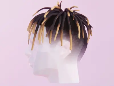 Dreads Inspired by Juice Wrld  Low-poly 3D model