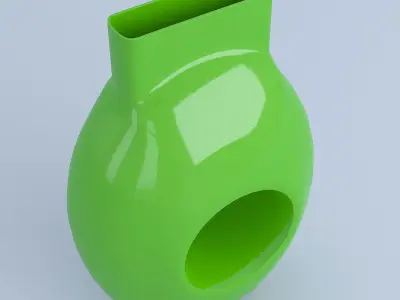 Green Glass Vase 3D model