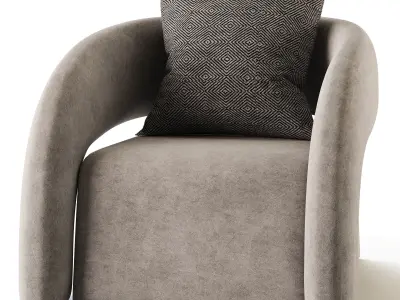 Crisscross Accent Chair 3D model