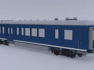 Dutch vintage dining car 3D model