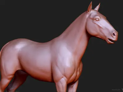 Horse  -  Highpoly Sculpture 3D model