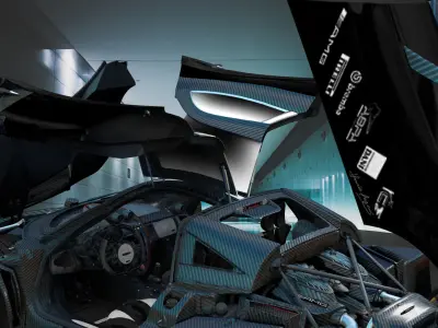 Pagani Huayra Imola 3D model by PIXELCRAZE