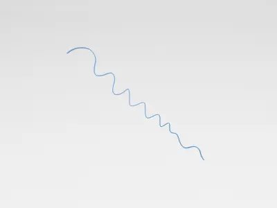 Ribbon v1 004 Low-poly 3D model