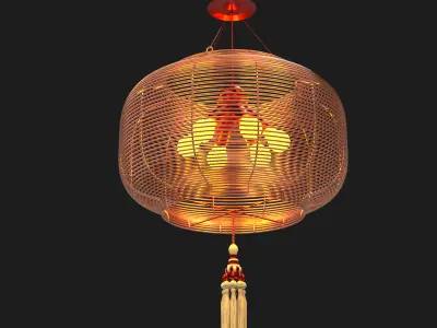 Chinese palace lantern  Low-poly 3D model purchase