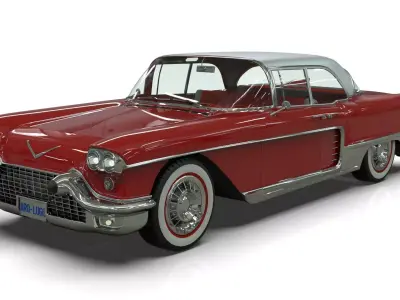 1957 Cadillac Eldorado Brougham  Low-poly 3D model