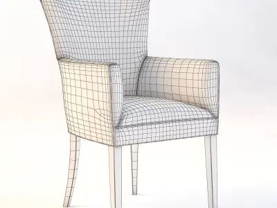 Bolier Classic Armchair 90018 3D model