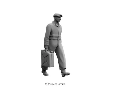Gas Station Staff 3D print model