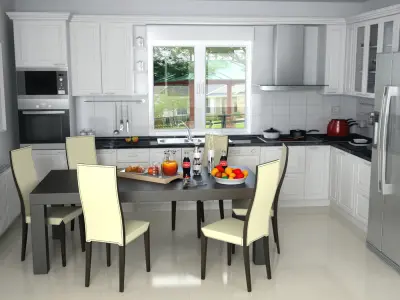Refrigerator Gorenje side by side Free 3D model