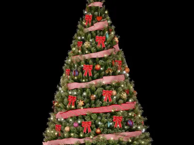 Christmas green tree 1 3D model