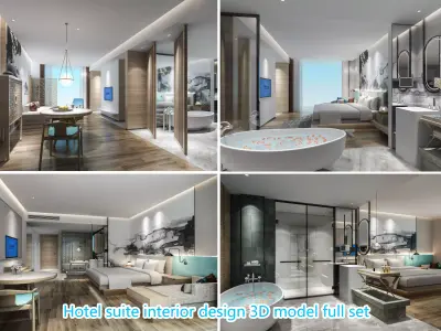 hotel suite 3D model