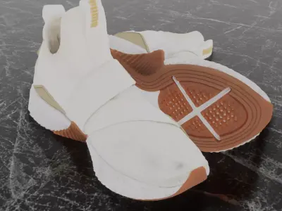 PUMA 3D SHOES - HIGH Low-poly 3D model