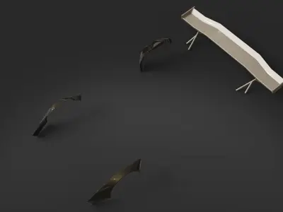 spoiler tuning auto garage 3D model