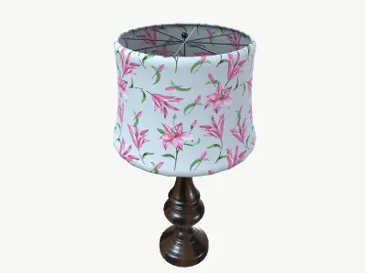 Bed Light Night Lamp Low-poly 3D model