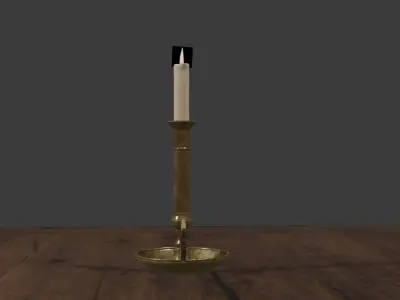 Antique Table Chair 3D model