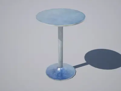 Interior tables pack Low-poly 3D model