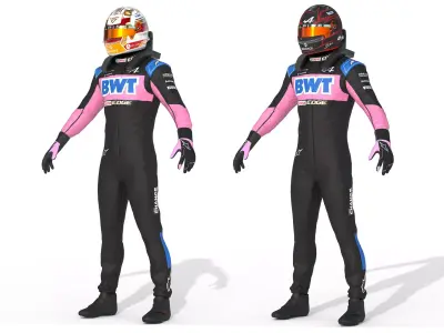 F1 Alpine Suit 2023 3D model