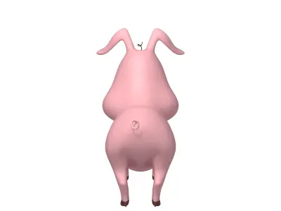 Pig Cartoon 3D model