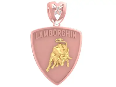 luxury buffalou pendant  2932 3D print model