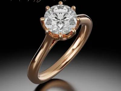 Brilliant ring 3D print model