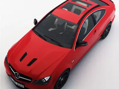 Mercedes-Benz c63 AMG edition 507 Low-poly 3D model