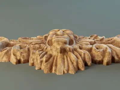Ancient Panel PBR Low-poly 3D model