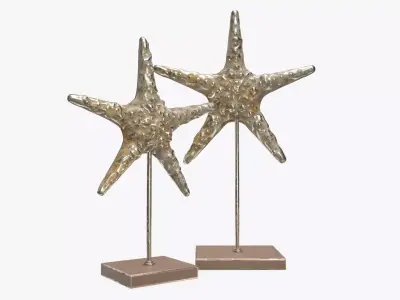 Sea star sculpture 3D model
