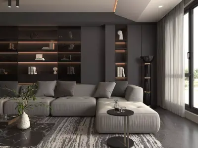 Living Room Scene 17 3D model
