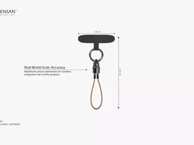 Charging Cord - Type-C Lanyard Cable 3D model