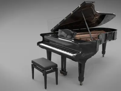 Grand piano 3D model