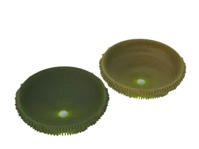 Wooden Bathroom Furniture Set 3D model