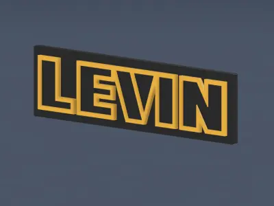 Toyota Levin Badge 3D print model