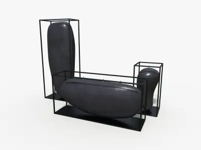 Overscale Candles Set Low-poly 3D model