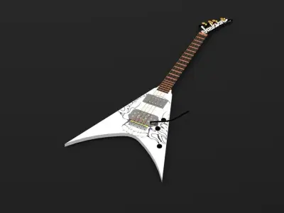 Jackson guitar Free 3D model