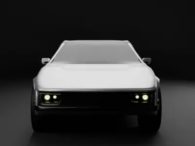 Retro Coupe GT  Car 3D Model  3D model