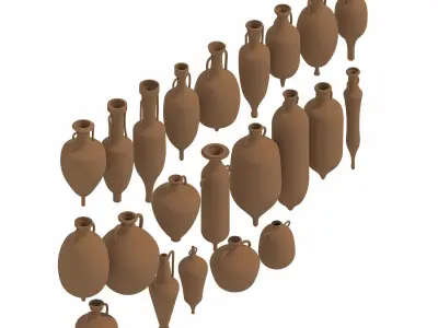 Ceramic Jars 3D model