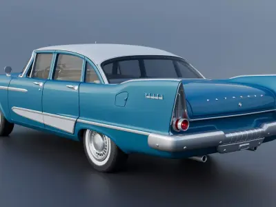 Plymouth Plaza 4 Door 1958  3D print model