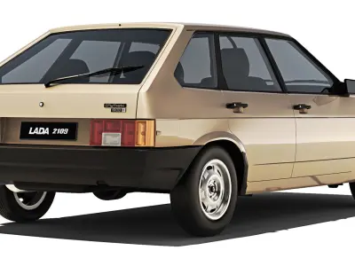 VAZ Lada 2109 Sputnik 1987 3D model