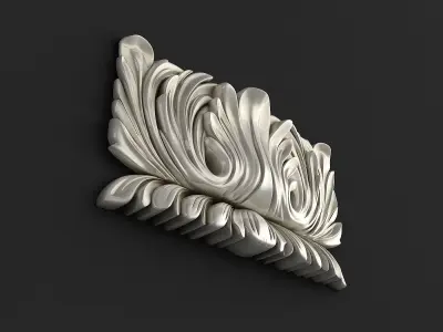Carved Corbel 3D model 3D model