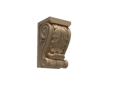 Corbel-7f 3D model ornate wall sconce 3D model