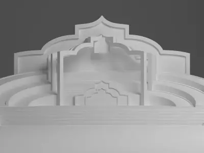 Wedding Stage 3D model 3