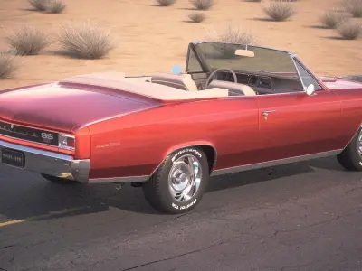 Chevrolet Chevelle SS Convertible CG 1966 3D model