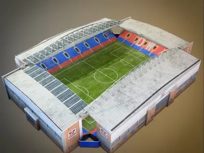 DW Stadium Low-poly 3D model