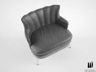 Brabbu Plum armchair  3D model