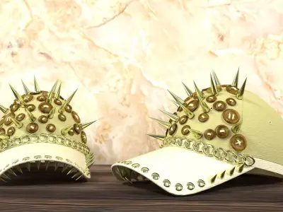 Cap with spikes 3D model