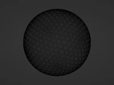 Highpoly Golfball 3D model