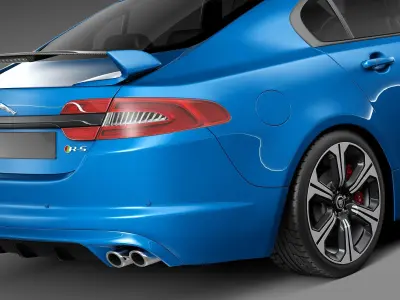 Jaguar XFR-S 2014 3D model
